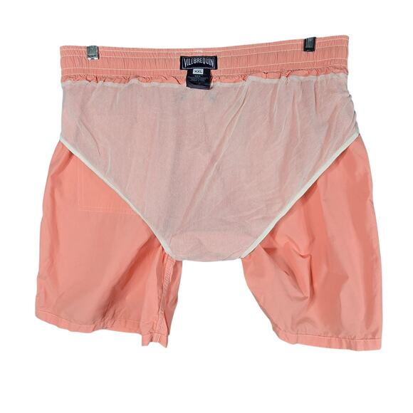 Vilebrequin Swim Shorts Mens 2XL Pink Moorea Swim Trunks Luxury Mesh Lined XXL - Picture 12 of 12
